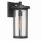 Hello Honey® Maude Matte Black Modern Cylindrical Metal & Glass Wall Mounted Outdoor Wall Light